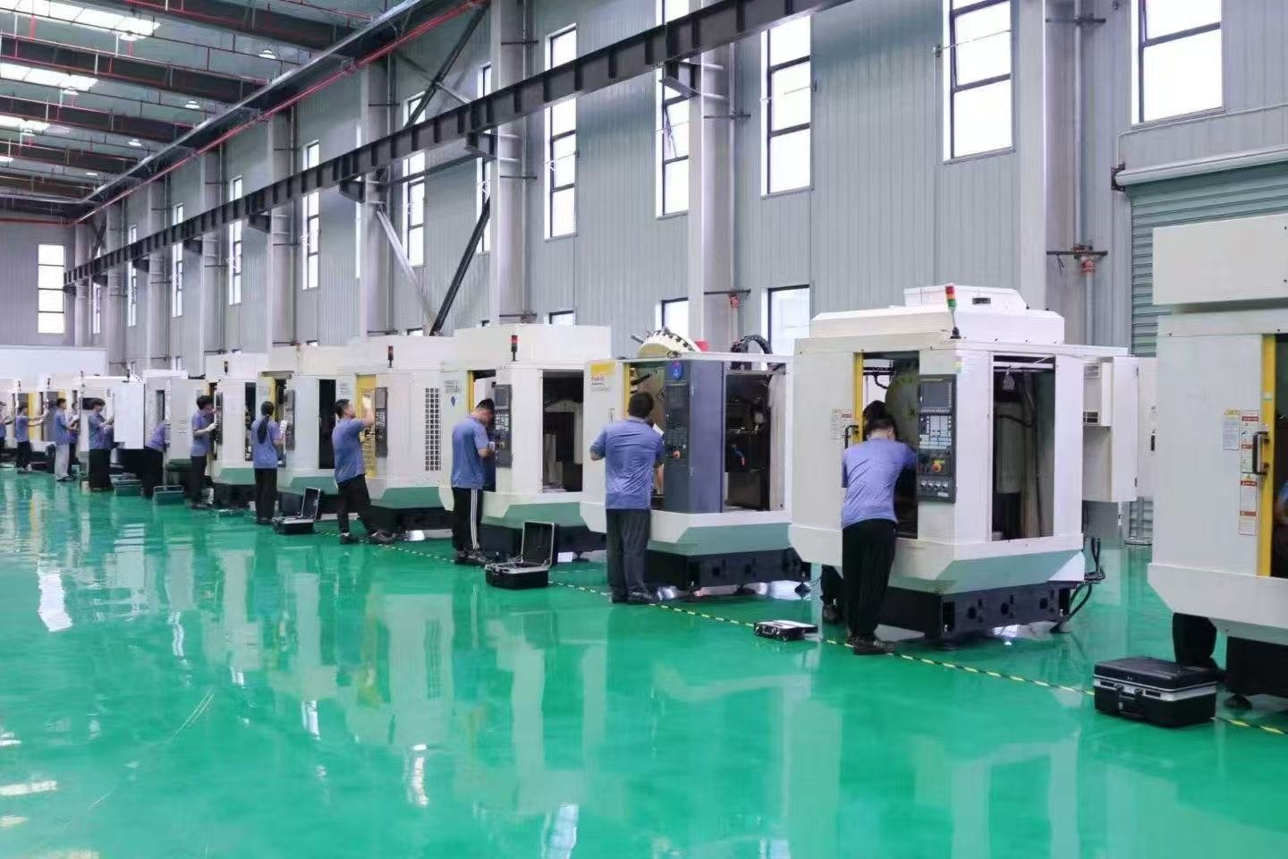 CNC machines or production workshop